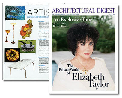 DAVID LEASER’S BOTANICAL IMAGE APPEARS IN THE JULY ISSUE OF ARCHITECTURAL DIGEST
