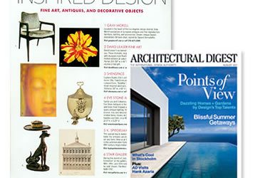 DAVID LEASER’S BOTANICAL IMAGE APPEARS IN THE AUGUST ISSUE OF ARCHITECTURAL DIGEST