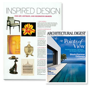 DAVID LEASER’S BOTANICAL IMAGE APPEARS IN THE AUGUST ISSUE OF ARCHITECTURAL DIGEST
